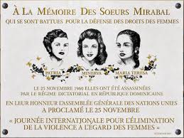 le 25 novembre : Journée internationale de lutte contre les violences faites aux femmes.